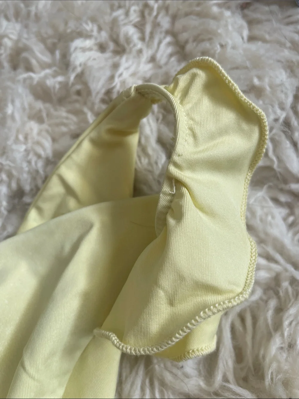 Frankie’s Bikinis Yellow Ruffle Bottoms